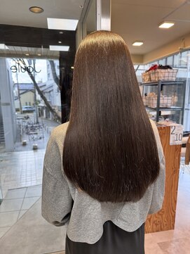 ショコラグレージュ/ブリーチなしダブルカラー