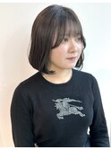 透明感カラー×韓国ボブ