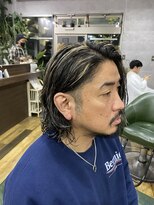 アッベリーレ(A'bbellire)&nbsp;メンズロング、パーマハイライトスタイル！