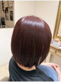 【暖色カラー】ツヤ感UP！大人の明るめレッドカラー