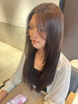 ヘアリゾート粋 ティガ 池袋店(tiga)&nbsp;透明感ライトブラウン/レイヤーカット/顔まわりカット