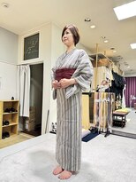 なかの座 サークルおおいた&nbsp;浴衣着付け♪粋にかっこよく