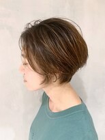 アイティー バイ アルバム 浦和店(IT by ALBUM) 柔らかショート_ハイライトカラーオリーブカラー_ba247731