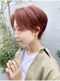 ハンサムショート/センターパート
