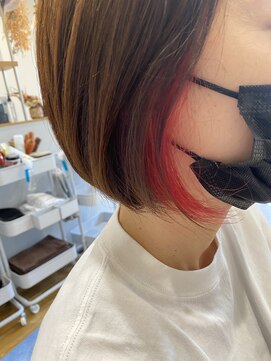 ケー(k..) イヤリングカラーon レッド