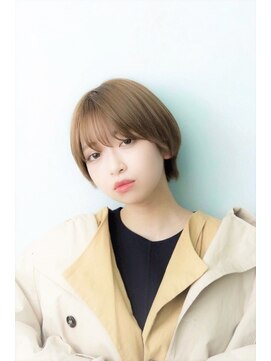 オリンテ バイ レシッド 表参道(orente by rcid) 小顔丸みショートクールショート×髪質改善ミルクティーアッシュ