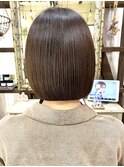新宿 大人可愛い 20代30代40代 丸みショート 切りっぱなしボブ