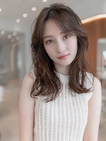 20代30代大人かわいい/グレージュカラー/レイヤーカット/小顔