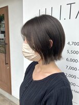 ジリッタ(JILI.TA)&nbsp;【JILI.TA京都】カジュアル外はねBob 透明感カラーBlueAsh ◯