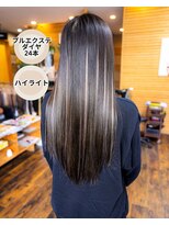 ヘアーメイク ダンス(hair make DANCE) プルエクステダイヤ24本ハイライト！1番人気！ スモーキーグレー
