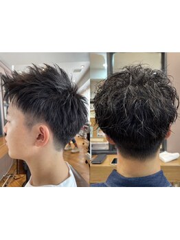 学生からビジネスマンまでいつでもキマる大人スタイルへ 。メンズのヘッドスパもオススメ。[メンズカット]