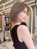 【代表柴田限定】ブリーチなしダブルカラー＋カット＋韓国式水トリートメント