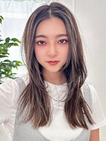 オーバーヘアー 枚方店(over hair)&nbsp;【over hair】顔周りレイヤー×ハイトーンカラー×ハイライト