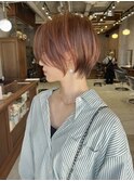 『廣田』小顔くびれショート×暖色カラー