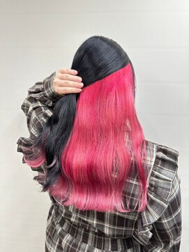 セブンルックスクレオ(7LOOKS creo) インナーカラー レッドカラー