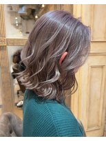 クエントバイアルティナ 大宮店(cuento by artina)&nbsp;ラベンダーミルクティー_ グレージュ_ 韓国風巻き