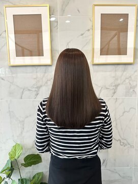 ジーナ 船橋(Zina) 髪質改善＊ロングレイヤーグレーベージュ＊美髪【Zina船橋】