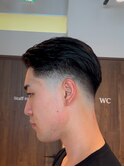 オールバック　フェードカット　スキンフェード