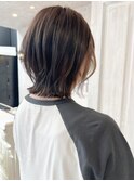 福山市美容室Caary切りっぱなしレイヤーボブ・インナーカラー