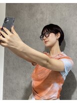 エアー 青山(AIR) 丸みショートシースルーバングくびれショートボブミニボブ