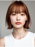 20代30代40代★暖色カラー大人可愛い外ハネボブ*1