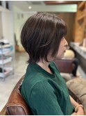大人美人くびれヘア艶感結べるボブうる艶髪レイヤーカット
