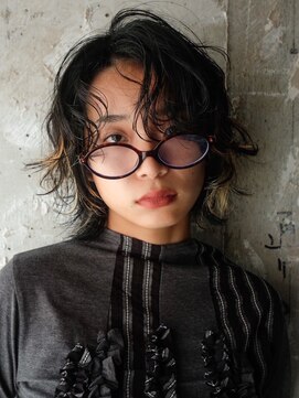 シオン(shion) デザインカラーミディアムショートおくれ毛_F31087