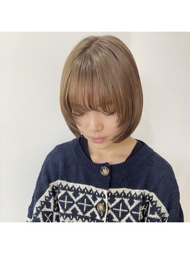 ニコ シモノセキ(NIKO Shimonoseki) 【NIKO】 暗髪卒業！透明感たっぷりベージュカラー