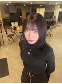 韓国風ハッシュウルフヘア