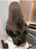 レイヤーカット/ショコラブラウン/ヘーゼルベージュ/顔周り/30代