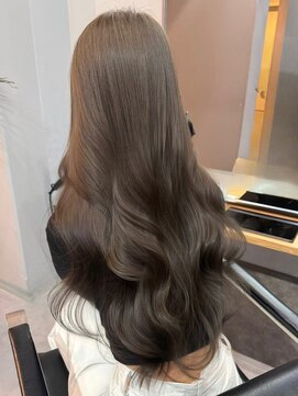 レブ 三条河原町(Reb,) レイヤーカット/ショコラブラウン/ヘーゼルベージュ/顔周り/30代