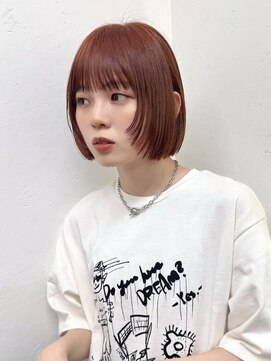 ガーデン 渋谷(GARDEN) ボブ レイヤーボブ フェイスレイヤー オレンジベージュ