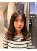 韓国風ミディアムレイヤーカット＊Aya