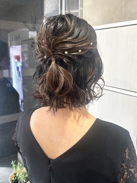 リアン 綱島(Lien) ハーフアップ/ボブ/ヘアセット/お呼ばれアレンジ/パーティーヘア