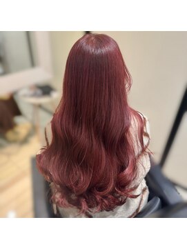 ソレイユ(Soleil) ボルドー/ブリーチなしピンク/ワンカラー/暖色カラー