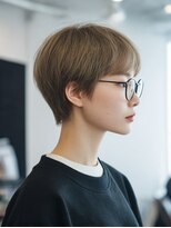 ラファンジュ ヘアー(Rohange hair)&nbsp;ジェンダーレス ショート 前髪あり ハンサムショート