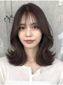 ミディアムヘア/レイヤーカット/ &nbsp;上品くびれ30代40代50代表参道