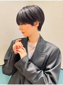 ハンサムショート/ショートボブ/20代30代40代50代/顔周りカット