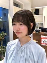 バサ 江古田店(BASSA) ミニボブ×オリーブブラウン