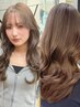 【なつき指名限定】トレンドレイヤーカット＋透明感グレージュ＋プチトリ付き