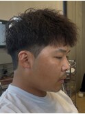 ツイストパーマ×ハイウェイトマッシュで爽やかに