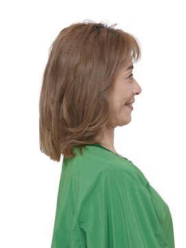 えがお美容室 50代・60代に人気◎大人ロブ スタイル