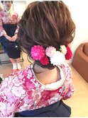 袴に合うふわふわアップ♪