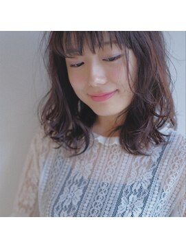 ヘアーアンドメイク シーク 八王子(HAIR&MAKE SeeK) 肩で動く毛先が◎なミディアムヘア