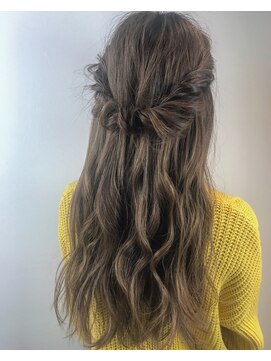 アヴァンス 江坂店(AVANCE.) ロープ編みハーフアップ