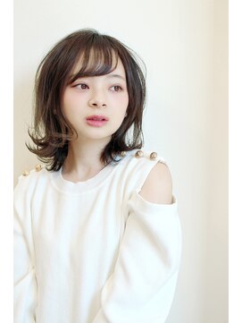 ヘアサロン ロータス(Hair Salon Lotus) キュートウルフレイヤー×オリーブグリーン