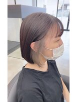 ユッカ エハ 豊中(YUCCA eha)&nbsp;【eha Miki】プツッとボブ　イヤリングカラー