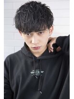 小久保style☆マッシュパーマハイトーンカラーマットブラウン
