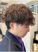 波巻きスパイラルツイストスパイラルパーママッシュメンズヘア