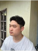 【伊藤】癖毛活かし刈り上げアップバング